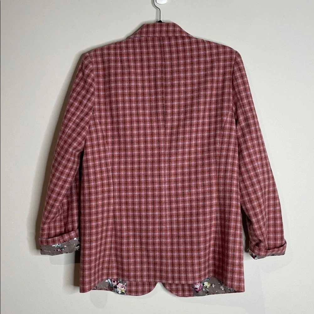 Sundance | Women’s The Lisa Plaid Wool Blend Blazer Jacket Size XS